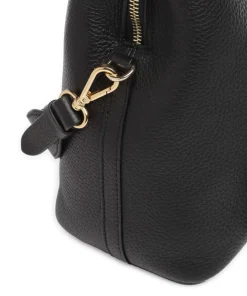 Dukes Place Medium Umhängetasche genarbtes Rindsleder schwarz