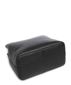 Dukes Place Medium Umhängetasche genarbtes Rindsleder schwarz