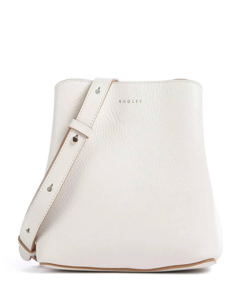 Dukes Place Umhängetasche genarbtes Rindsleder elfenbein