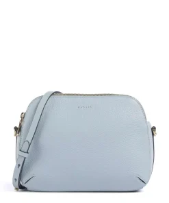 Dukes Place Umhängetasche genarbtes Rindsleder hellblau