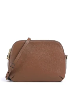 Dukes Place Umhängetasche genarbtes Rindsleder braun