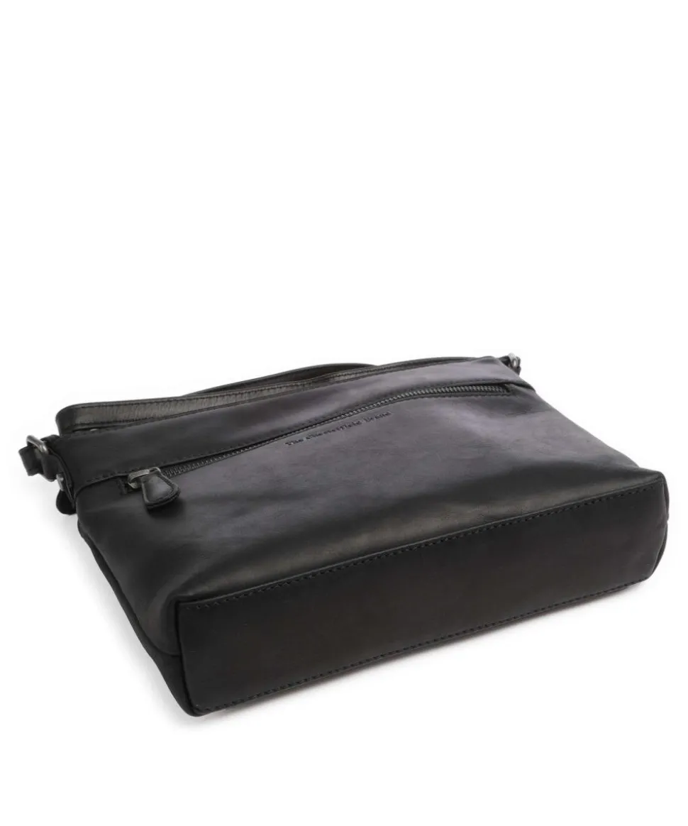 Durban Umhängetasche Pull-Up Rindsleder schwarz