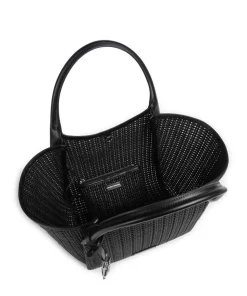 Durini 24 Shopper Lederimitat schwarz