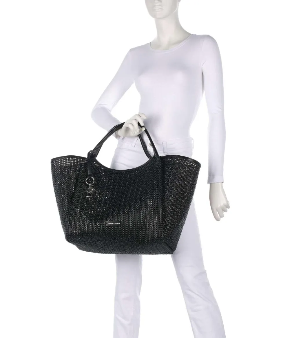 Durini 24 Shopper Lederimitat schwarz