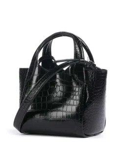 Durini 24 Umhängetasche Lederimitat schwarz