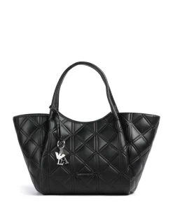 Durini Handtasche Lederimitat schwarz