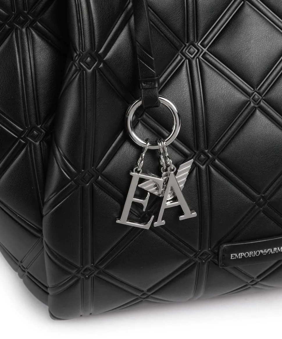 Durini Handtasche Lederimitat schwarz