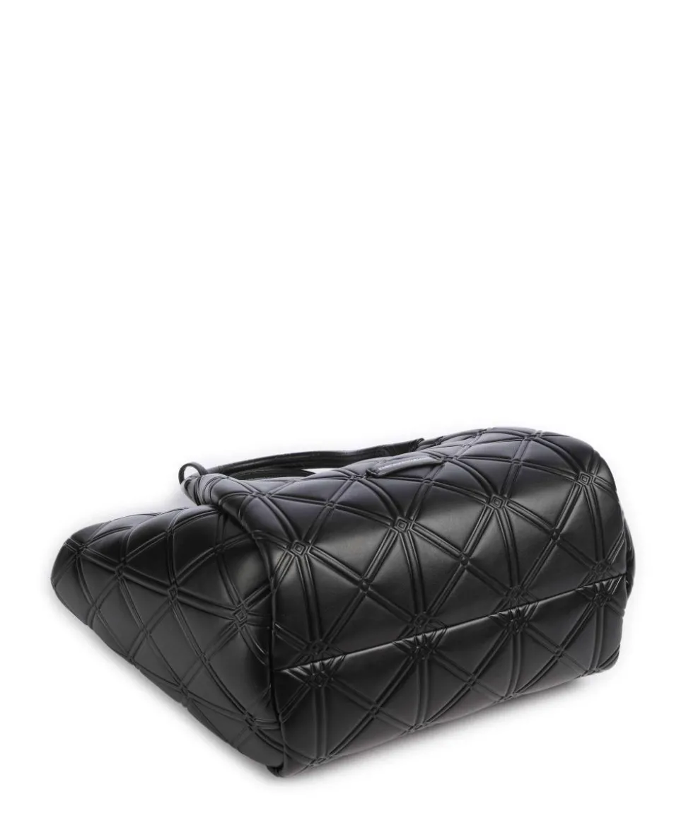 Durini Handtasche Lederimitat schwarz