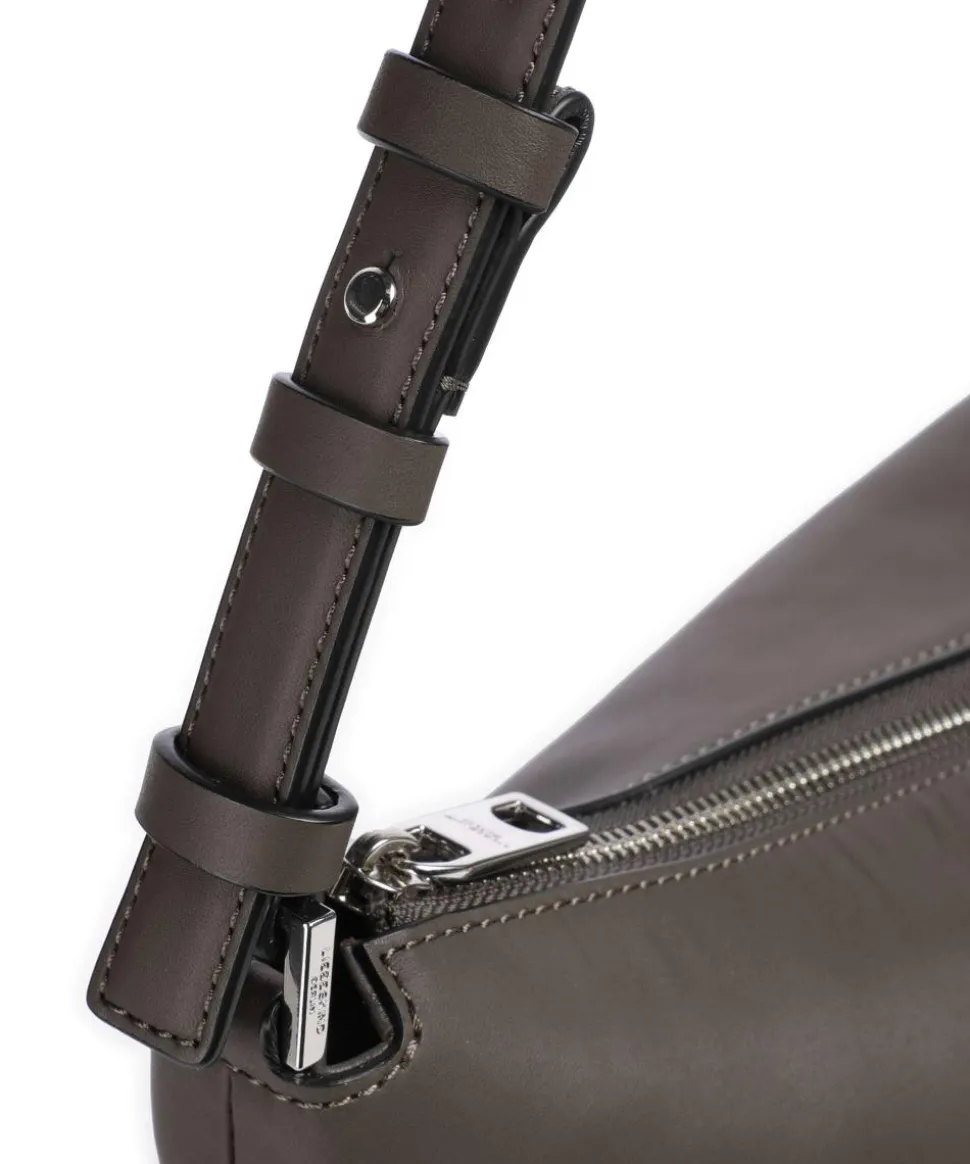 Edda Calf Optic M Beuteltasche fein genarbtes Rindsleder braun