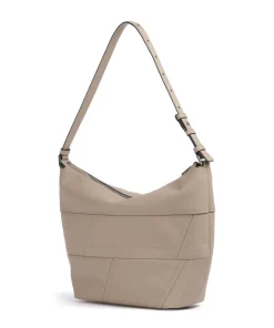 Edda Calf Optic M Beuteltasche fein genarbtes Rindsleder beige