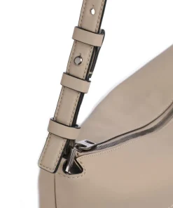 Edda Calf Optic M Beuteltasche fein genarbtes Rindsleder beige