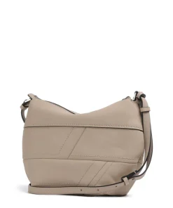 Edda Calf Optic S Umhängetasche fein genarbtes Leder beige