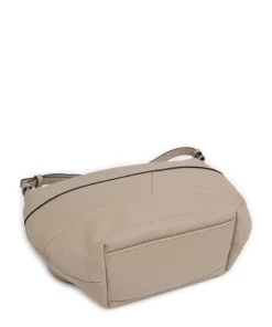 Edda Calf Optic S Umhängetasche fein genarbtes Leder beige