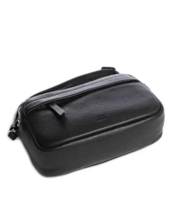 Edit Umhängetasche genarbtes Rindsleder schwarz