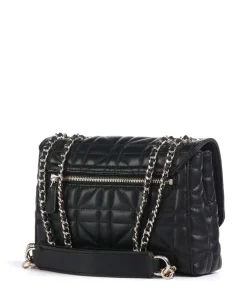 Edita Schultertasche Lederimitat schwarz