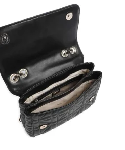 Edita Schultertasche Lederimitat schwarz