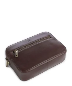 Elea Umhängetasche genarbtes Rindsleder dunkelbraun