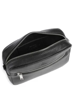 Elea Umhängetasche genarbtes Rindsleder schwarz