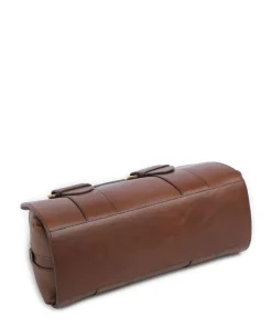 Elena Handtasche fein genarbtes Rindsleder braun