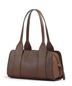 Elena Schultertasche fein genarbtes Rindsleder braun