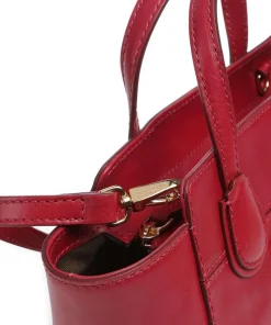 Elettra Handtasche fein genarbtes Rindsleder rot
