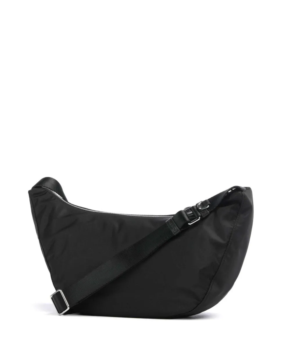 Elina S Umhängetasche recyceltes Nylon schwarz