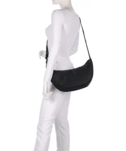 Elina S Umhängetasche recyceltes Nylon schwarz