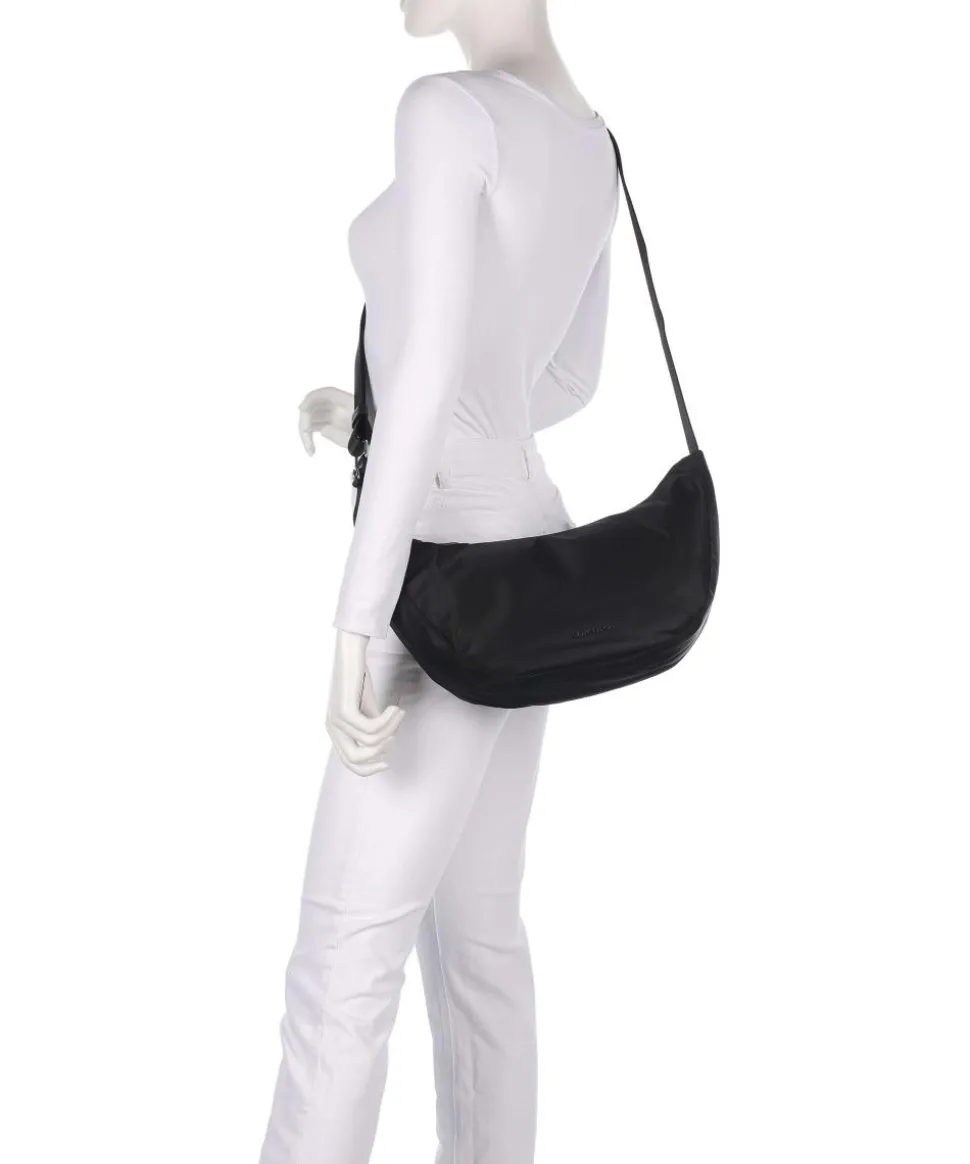 Elina S Umhängetasche recyceltes Nylon schwarz