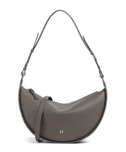 Eliza S Beuteltasche genarbtes Rindsleder khaki