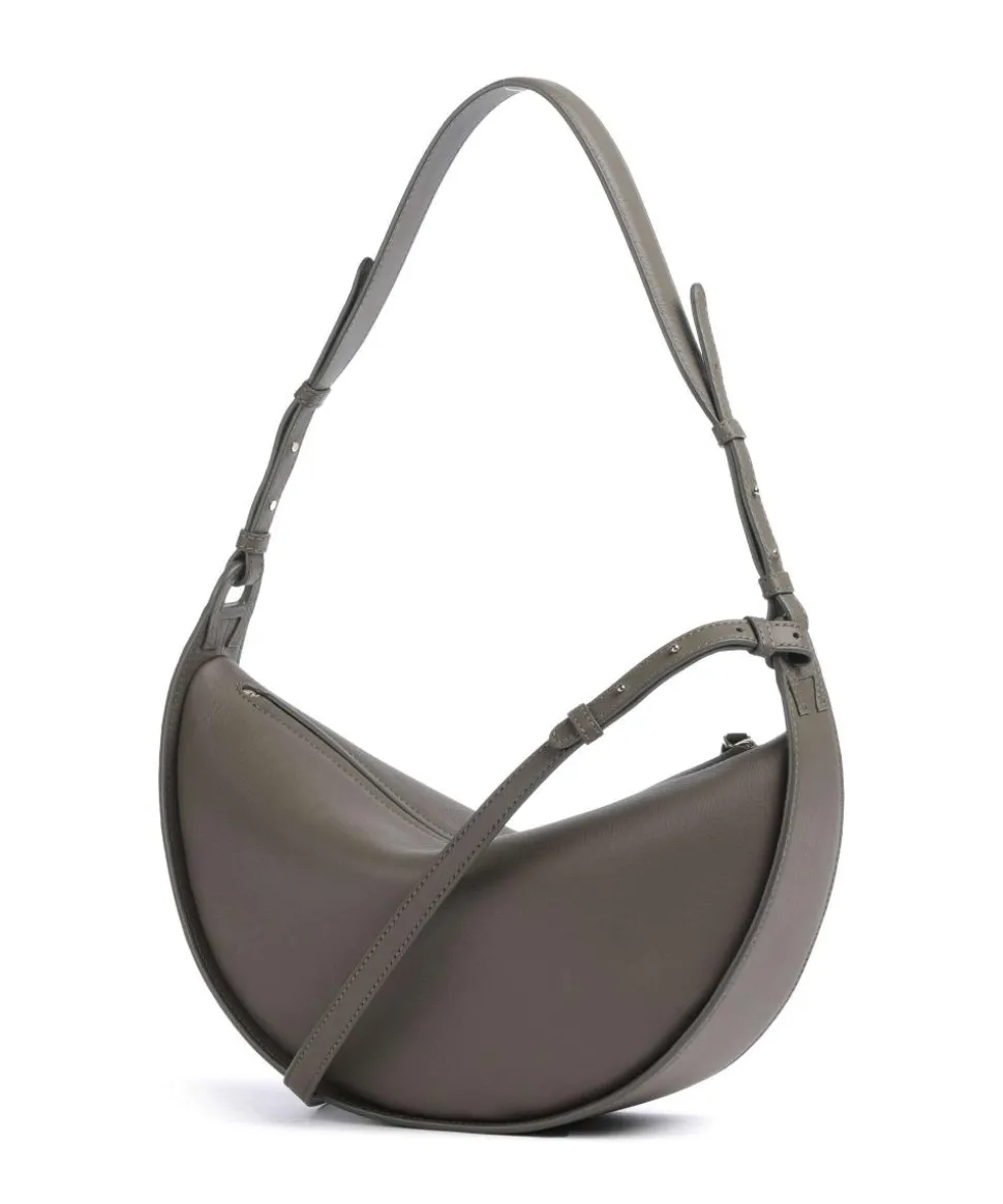 Eliza S Beuteltasche genarbtes Rindsleder khaki