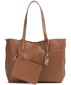 Eliza Shopper fein genarbtes Leder braun