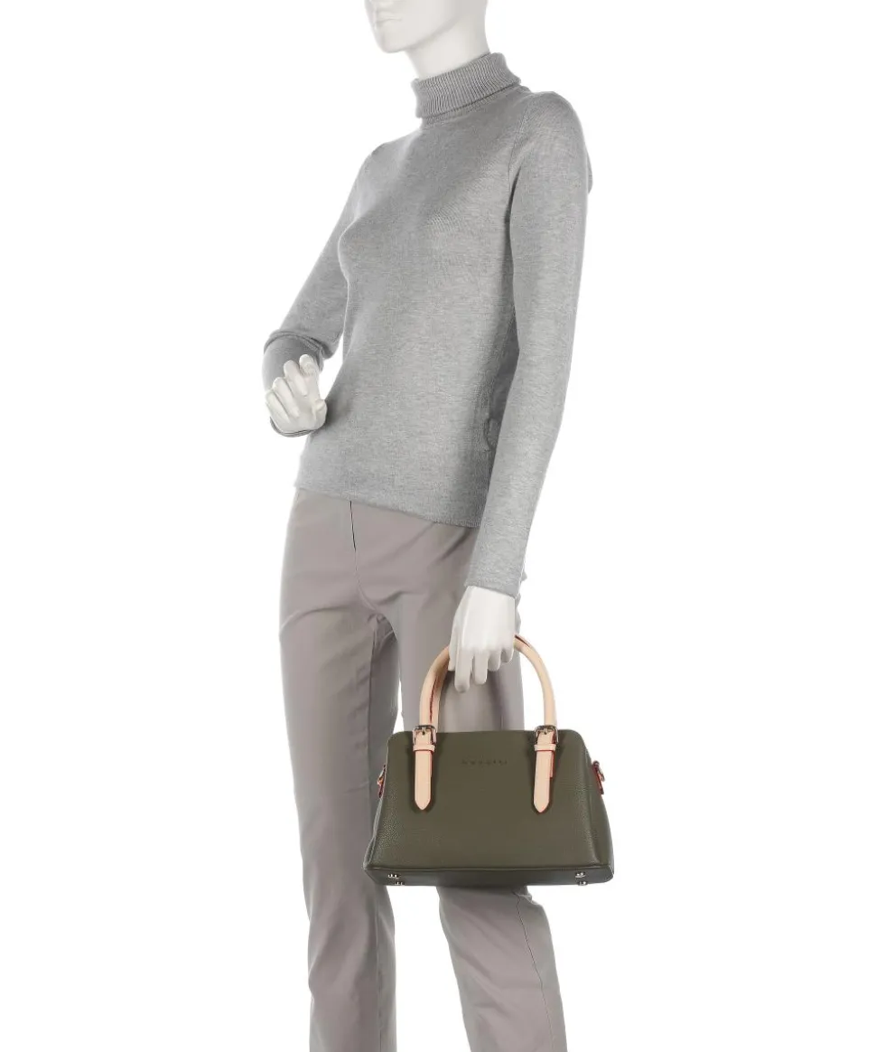 Ella Handtasche Lederimitat olivgrün