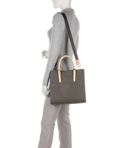 Ella Handtasche Lederimitat olivgrün