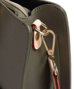 Ella Handtasche Lederimitat olivgrün