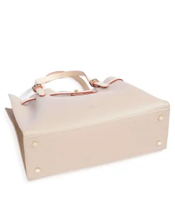 Ella Handtasche Lederimitat beige