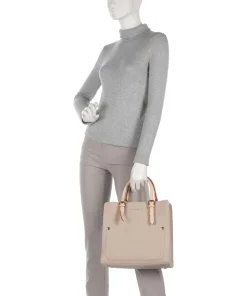Ella Handtasche Lederimitat beige