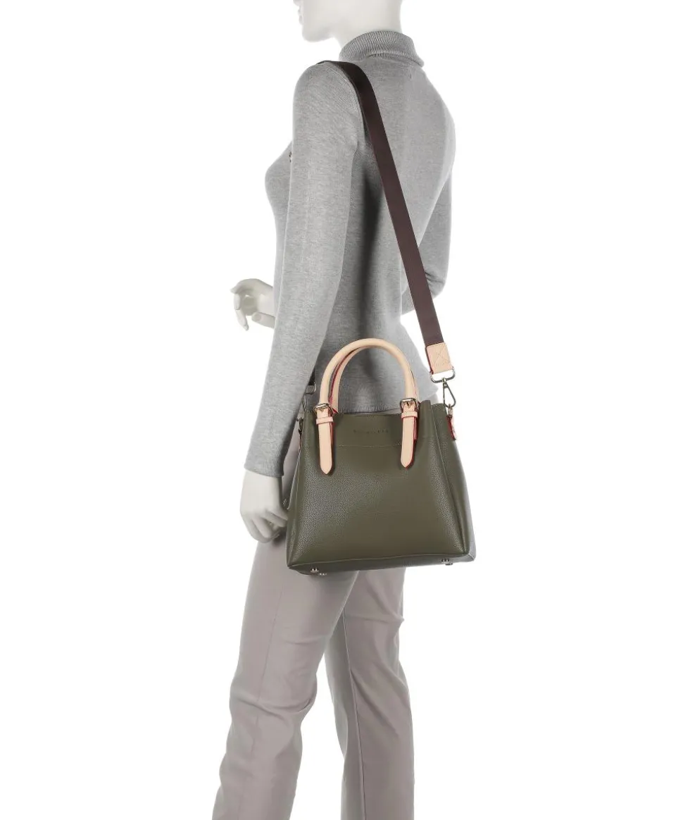 Ella Handtasche Lederimitat olivgrün