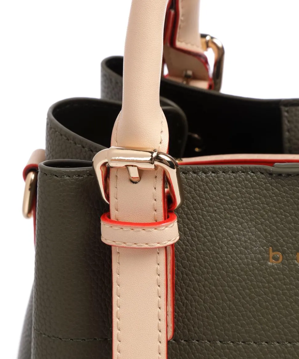 Ella Handtasche Lederimitat olivgrün