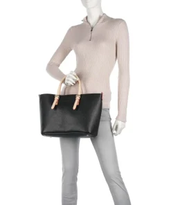 Ella Handtasche Lederimitat schwarz