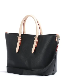 Ella Handtasche Lederimitat schwarz