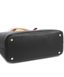 Ella Handtasche Lederimitat schwarz