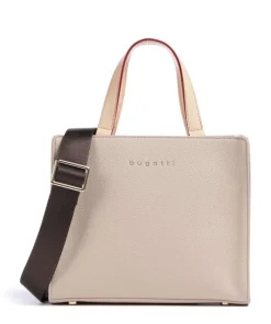 Ella Handtasche Lederimitat beige