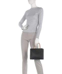 Ella Handtasche Lederimitat schwarz