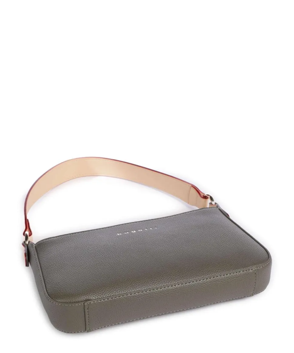 Ella Schultertasche Lederimitat olivgrün