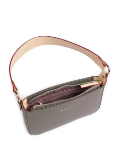 Ella Schultertasche Lederimitat olivgrün