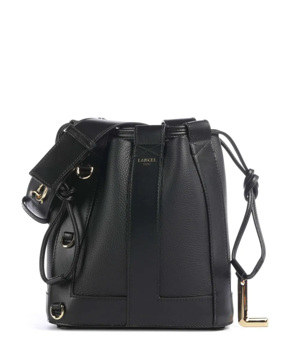 Elles S Bucket bag genarbtes Rindsleder schwarz