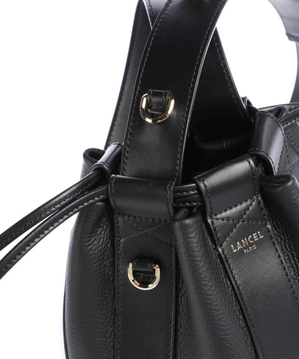 Elles S Bucket bag genarbtes Rindsleder schwarz