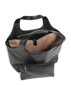 Elsa Handtasche 13″ genarbtes Rindsleder schwarz