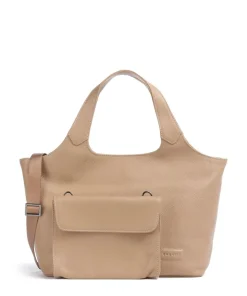 Elsa Handtasche 13″ genarbtes Rindsleder beige