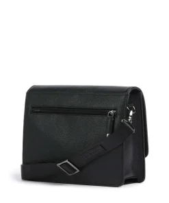 Elsa Umhängetasche genarbtes Rindsleder schwarz